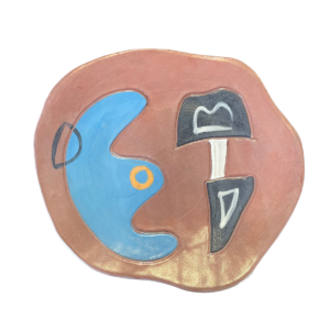 Clementina van der Walt  | Terra Cotta retro plate III(m)
